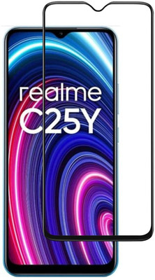 SMARTCASE Edge To Edge Tempered Glass for Realme C25Y(Pack of 1)