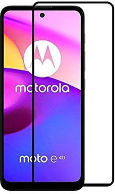 Caseline Edge To Edge Tempered Glass for Motorola Moto E40, Motorola E40, Motorola e40, Motorola Moto e40(Pack of 1)