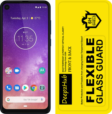 DeepzHub Front and Back Screen Guard for Motorola One Action(Pack of 1)