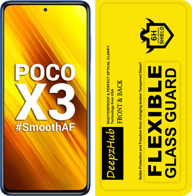 DeepzHub Front and Back Screen Guard for POCO X3(Pack of 1)