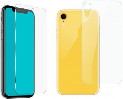 ELEF Front and Back Screen Guard for Apple iPhone XR Front and Back Both Flexible Impossible Fiber Glass (Not Tempered Glass)(Pack of 1)