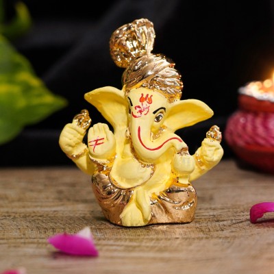 45% OFF on TIED RIBBONS Ganesha Statue Playing Bansuri with with 