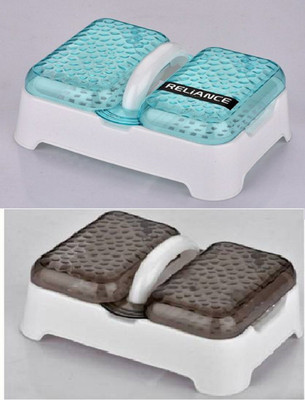 Bekner Double Sealed Drain Soap Dish Tray Holder with Handle & Lid Cover Box Case Soap Holder(Blue, Black)