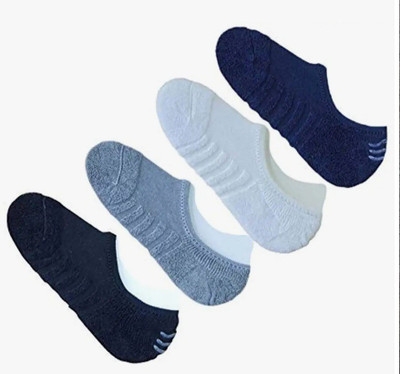 Sting Bee Unisex Solid Peds/Footie/No-Show(Pack of 4)