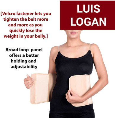 LUIS LOGAN Abdominal Binder, Postnatal Pregnancy Belt For Waist-Line Reduction (Beige,S) Back / Lumbar Support(Beige)