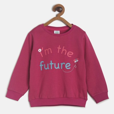 MINI KLUB Full Sleeve Graphic Print Baby Girls Sweatshirt