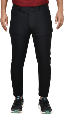 LDHSATI Tapered Men Black Trousers