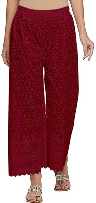 Aglobi Flared Women White Trousers