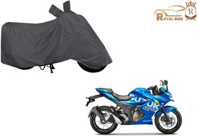 ROYALRIDE Waterproof Two Wheeler Cover for Suzuki(Gixxer SF 250, Grey)