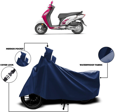 KEDIT Two Wheeler Cover for Universal For Bike(Activa i, Blue)