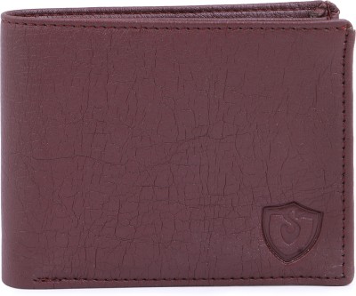 VSR Men Tan Artificial Leather Wallet(5 Card Slots)