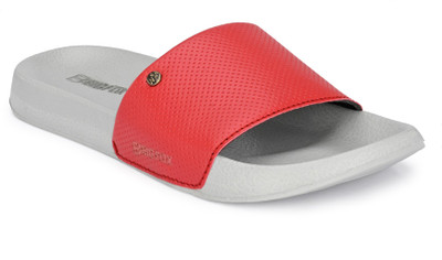 BIG FOX Men Slides(Red , 9)