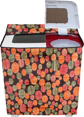 E-Retailer Semi-Automatic Washing Machine  Cover(Width: 84 cm, Suitable For 5 To 8 KG Washing Machines, Multicolor)