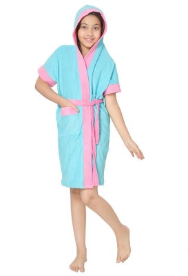 Sand Dune Sky Blue Free Size Bath Robe(1 Kids Bathrobe, For: Baby Boys & Baby Girls, Sky Blue)