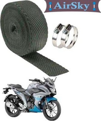 AIRSKY Slinecer Wrap with Clamp for Yamaha Fazer Bike Exhaust Heat Shield