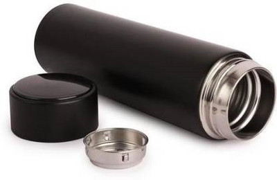 OSNA 500 ml Steel Flask(Pack of 1, Black)