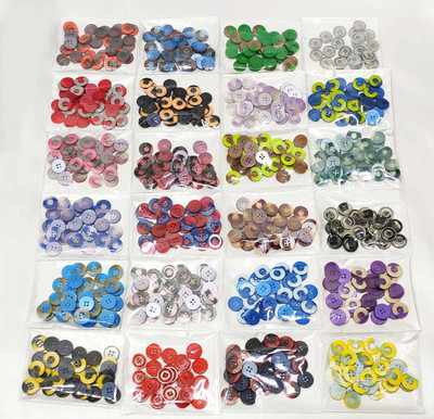 Creative Hub Multi Color Shirt Buttons 4 Hole Buttons Pack of 300 Piece/ 12 Piece x 25 Colors Inside/ Arts and Craft Button/ Shirts Button for Men and Women Plastic Buttons(Pack of 300)