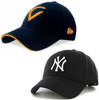 RD YTR Embroidered, Self Design, Solid Sports/Regular Cap Cap(Pack of 2)