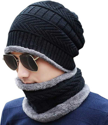 ShopyBucket Embroidered Beanie Cap(Pack of 2)