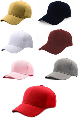 Hanya Sports/Regular Cap Cap(Pack of 7)