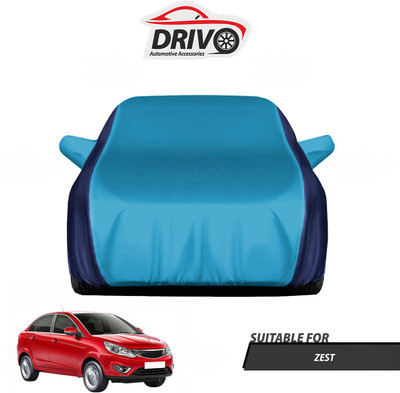 Drivo Car Cover For Tata Zest (With Mirror Pockets)(Blue)