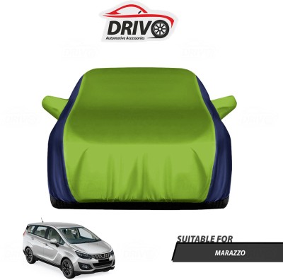 Drivo Car Cover For Mahindra Marazzo (With Mirror Pockets)(Blue, Green)