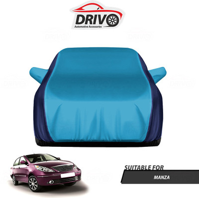 Drivo Car Cover For Tata Manza (With Mirror Pockets)(Blue)
