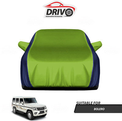 Drivo Car Cover For Mahindra Bolero (With Mirror Pockets)(Blue, Green)