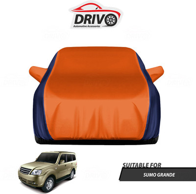 Drivo Car Cover For Tata Sumo Grande (With Mirror Pockets)(Blue, Orange)