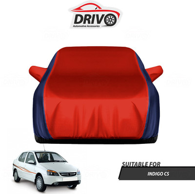 Drivo Car Cover For Tata Indigo CS (With Mirror Pockets)(Blue, Red)