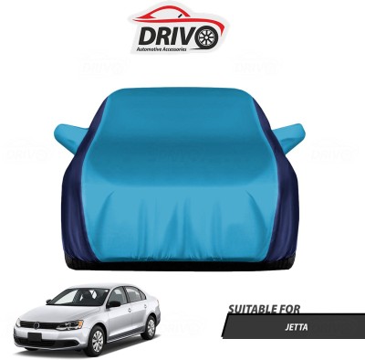 Drivo Car Cover For Volkswagen Jetta (With Mirror Pockets)(Blue)