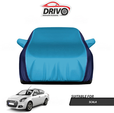 Drivo Car Cover For Renault Scala (With Mirror Pockets)(Blue)