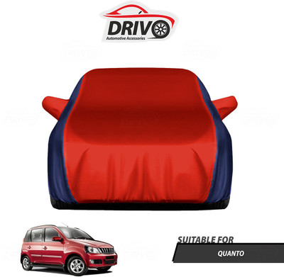 Drivo Car Cover For Mahindra Quanto (With Mirror Pockets)(Blue, Red)