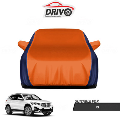 Drivo Car Cover For BMW X1 (With Mirror Pockets)(Blue, Orange)