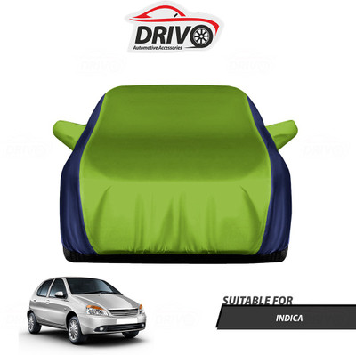 Drivo Car Cover For Tata Indica (With Mirror Pockets)(Blue, Green)