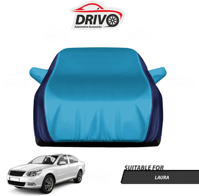 Drivo Car Cover For Skoda Laura (With Mirror Pockets)(Blue)