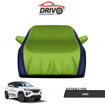 Drivo Car Cover For Renault Kwid (With Mirror Pockets)(Blue, Green)
