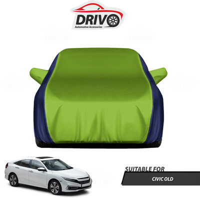 Drivo Car Cover For Honda Civic (With Mirror Pockets)(Blue, Green)