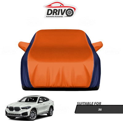 Drivo Car Cover For BMW X6 (With Mirror Pockets)(Blue, Orange)