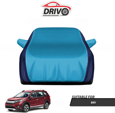 Drivo Car Cover For Honda BRV (With Mirror Pockets)(Blue)