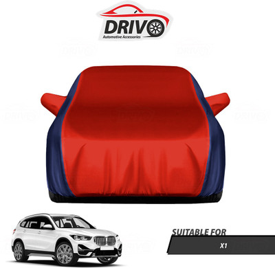 Drivo Car Cover For BMW X1 (With Mirror Pockets)(Blue, Red)
