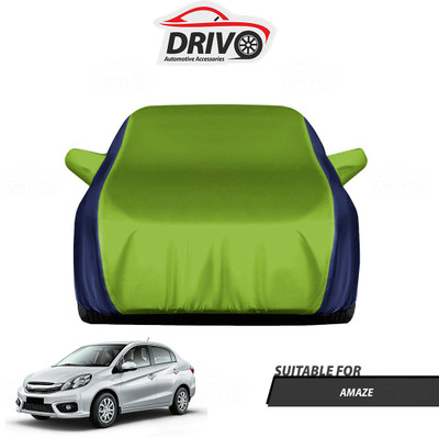 Drivo Car Cover For Honda Amaze (With Mirror Pockets)(Blue, Green)