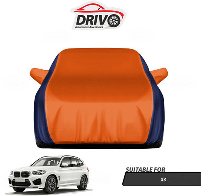Drivo Car Cover For BMW X3 (With Mirror Pockets)(Blue, Orange)