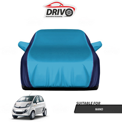 Drivo Car Cover For Tata Nano (With Mirror Pockets)(Blue)