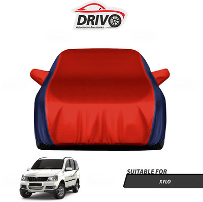 Drivo Car Cover For Mahindra Xylo (With Mirror Pockets)(Blue, Red)