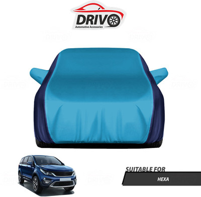 Drivo Car Cover For Tata Hexa (With Mirror Pockets)(Blue)
