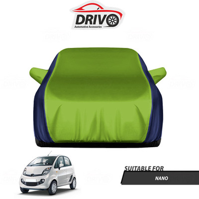 Drivo Car Cover For Tata Nano (With Mirror Pockets)(Blue, Green)