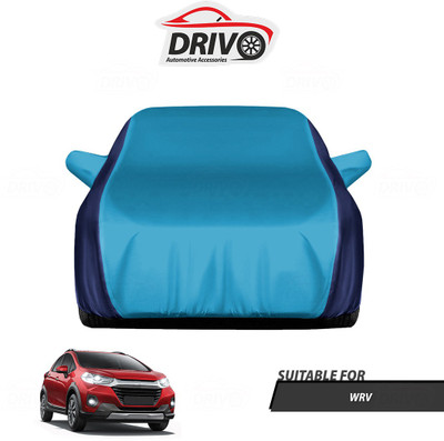 Drivo Car Cover For Honda WRV (With Mirror Pockets)(Blue)