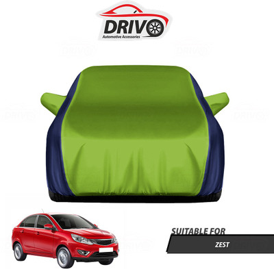 Drivo Car Cover For Tata Zest (With Mirror Pockets)(Blue, Green)