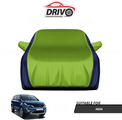 Drivo Car Cover For Tata Hexa (With Mirror Pockets)(Blue, Green)